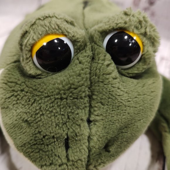 Realistic Green Frog Toad Plush Stuffed Animals A&A Plush - Picture 2 of 6